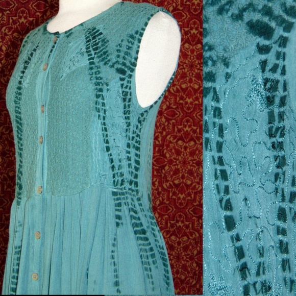 JAKARTA green sleeveless maxi dress S✨ - Picture 4 of 7